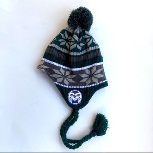 CSU Fort Collins Green Beanie Pom Hat